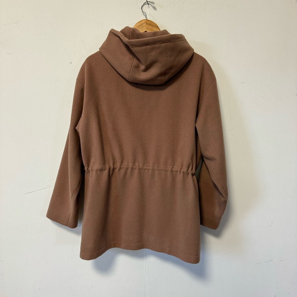 J Percy Merino Wool Coat Camel Midi Jacket Old Money Womens Medium / Large - Picture 8 of 11